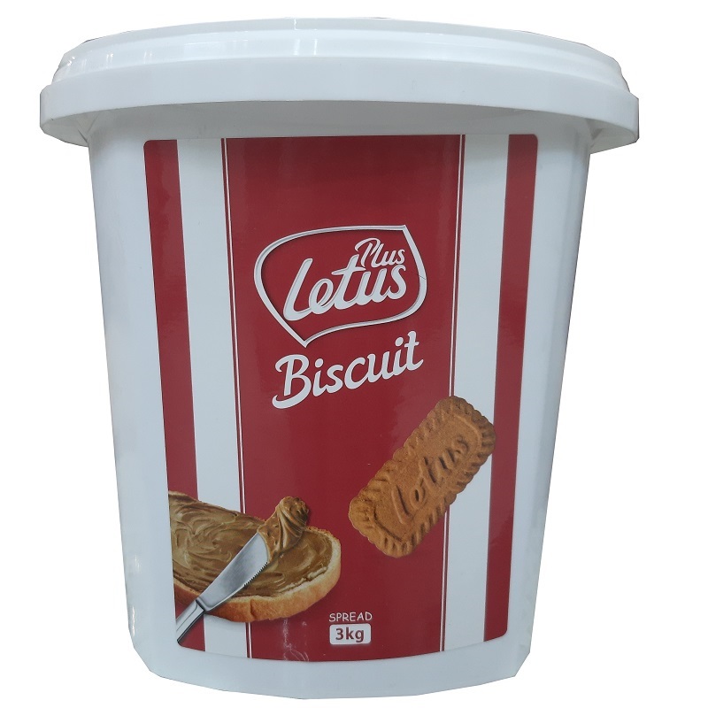 کرم بیسکویت لت آس (Latus Biscoff Spread) 3 کیلوگرم
