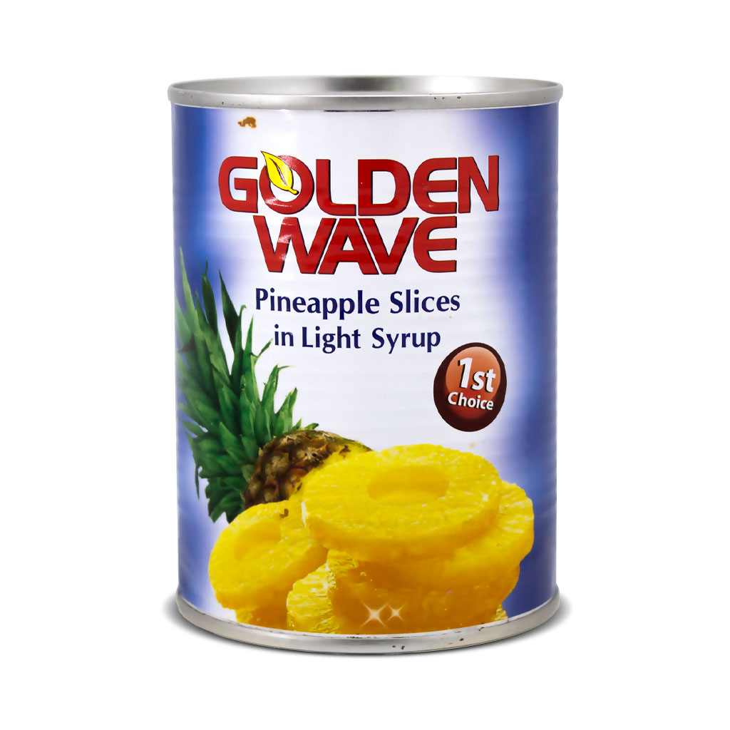 کمپوت آناناس گلدن ویو 565 گرمی golden wave اورجینال