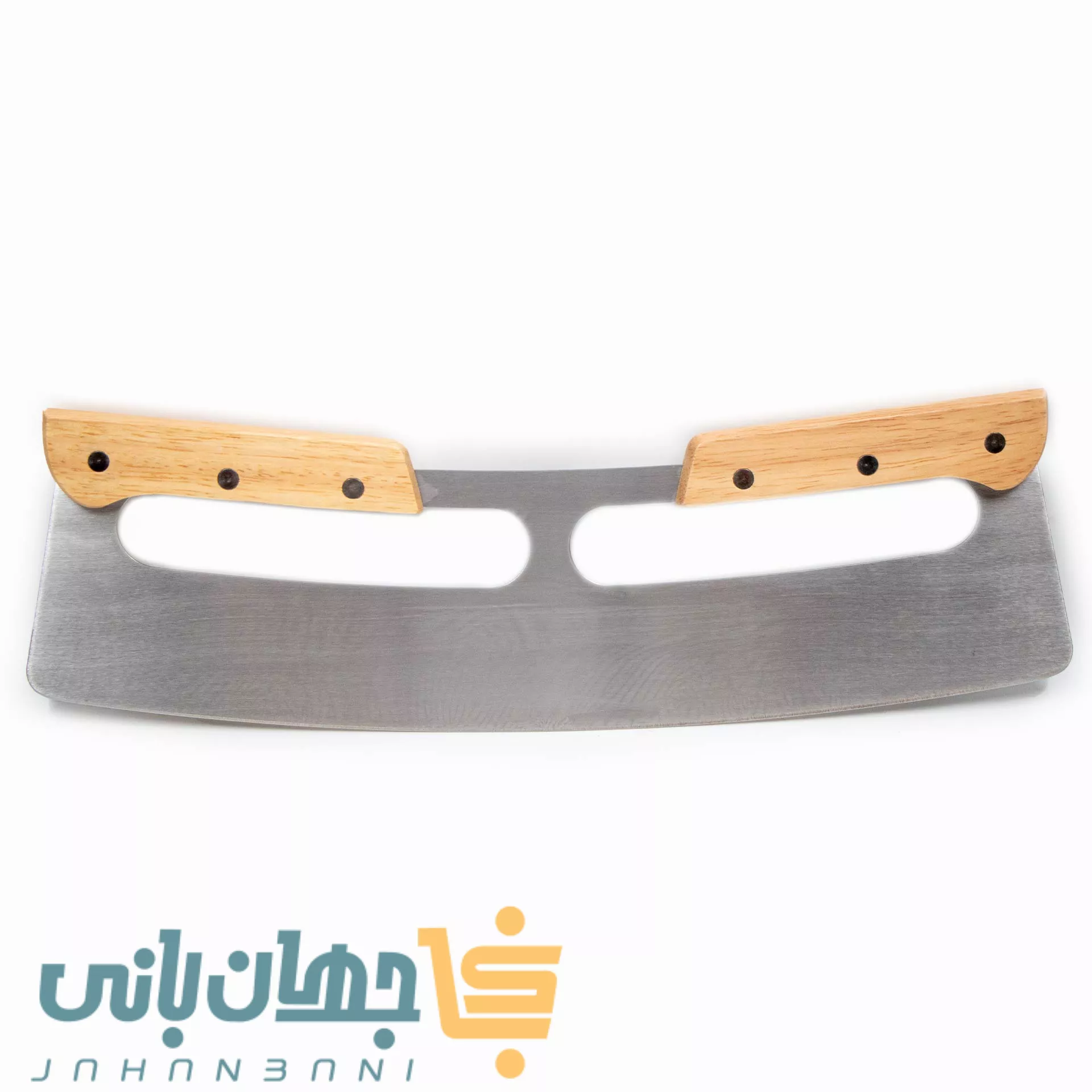کاتر پیتزا دسته چوبی 35.5 سانتی متری (پس کرایه تیپاکس)
