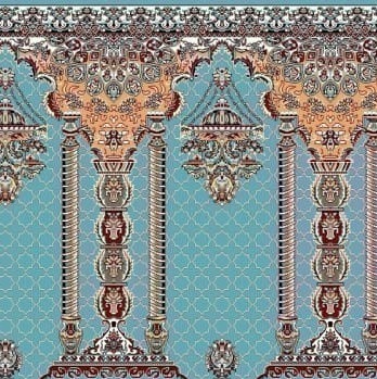 سجاده فرش مسجدی طرح شکوه آسمانی طرح سجادهفرش برگرفته از معماری اصیل ایرانی