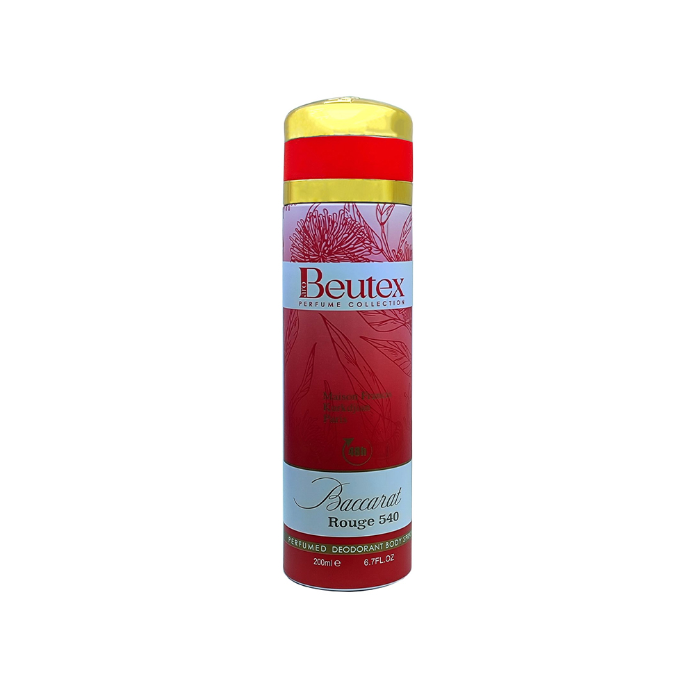 اسپری خوشبو کننده زنانه بیوتکس رایحه باکارات رژ Beutex Baccarat Rouge