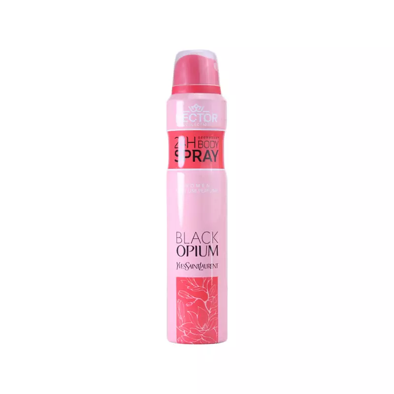 اسپری بدن زنانه بلک اپیوم Black opium هکتور حجم 200 میل HECTOR
