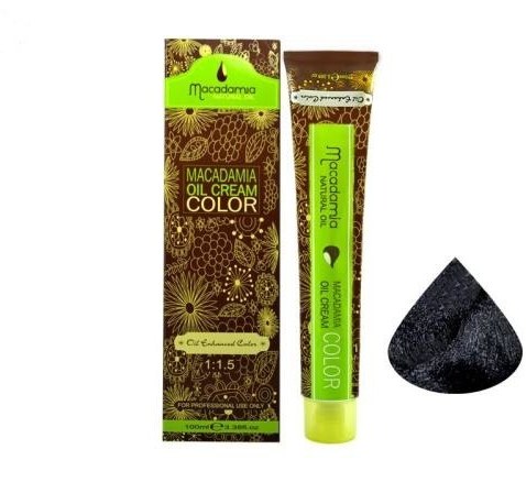 رنگ مو ماکادمیا سری طبیعی شماره 1 رنگ مشکی حجم 100 میل Macadamia