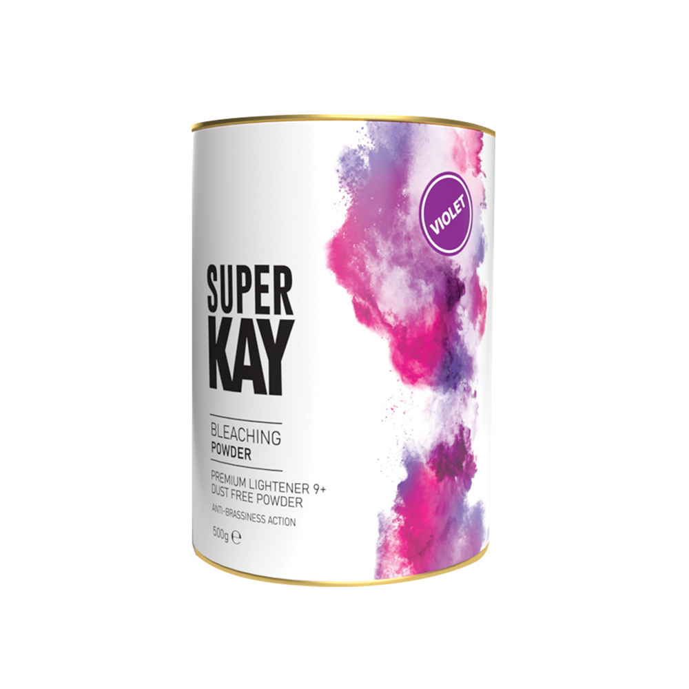 پودر دکلره بنفش سوپرکی حجم 500 گرم Super Kay