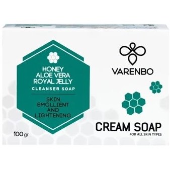 صابون کرم دار وارنبو حاوی ژل رویال و عسل VARENBO