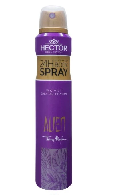 اسپری بدن زنانه الین Alien هکتور حجم 200 میل HECTOR
