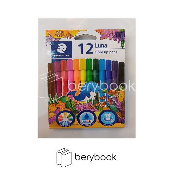 STAEDTLER / استدلر / ماژیک 12 رنگ / سری لونا / 327LWP12