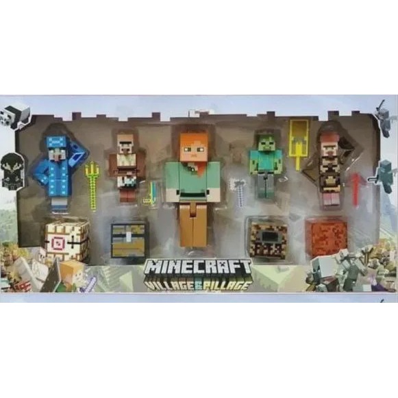 اسباب بازی ست فیگور ماینکرفت - Village Pillage در 4 مدل مختلف