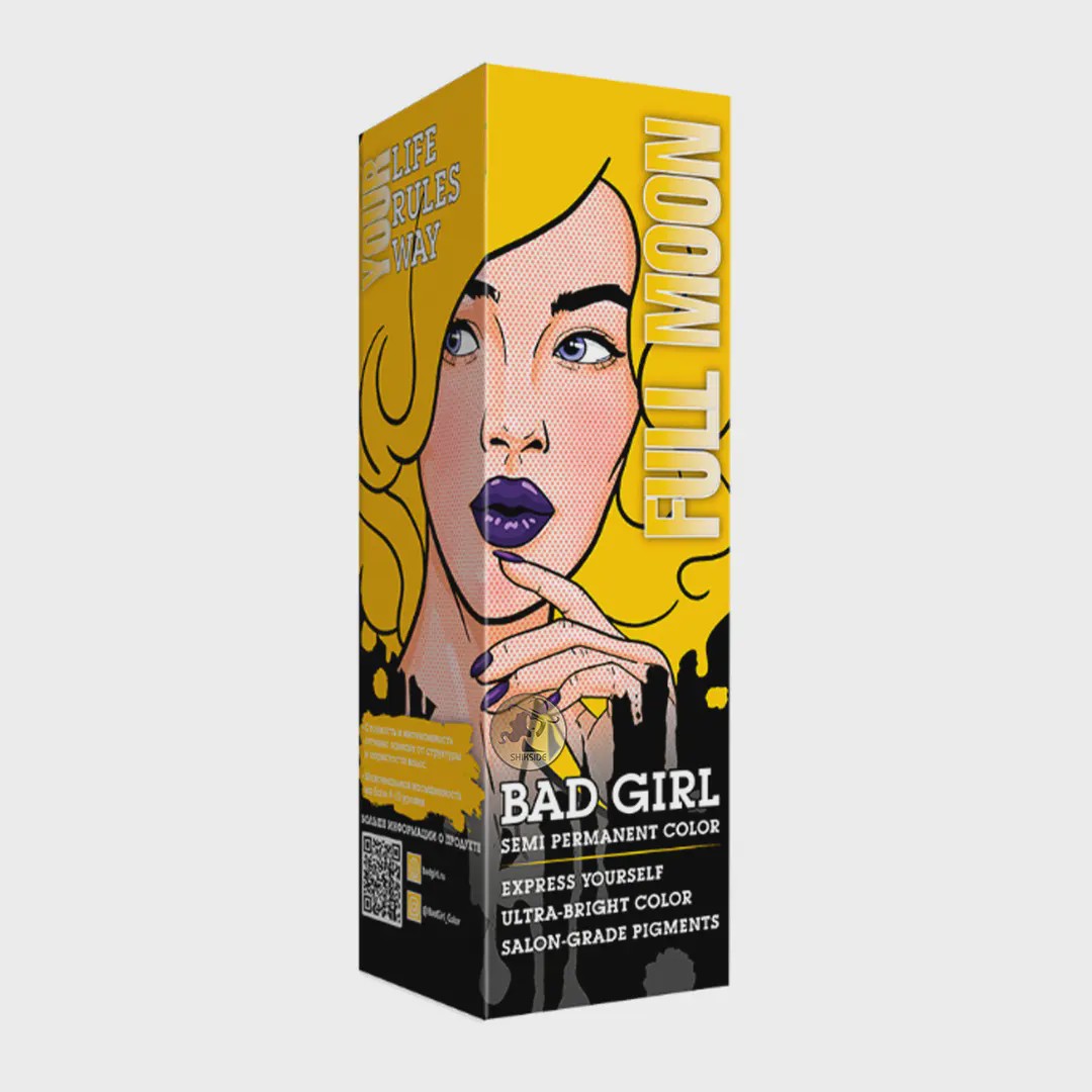 رنگ مو فانتزی بد گرل BAD GIRL رنگ FULL MOON