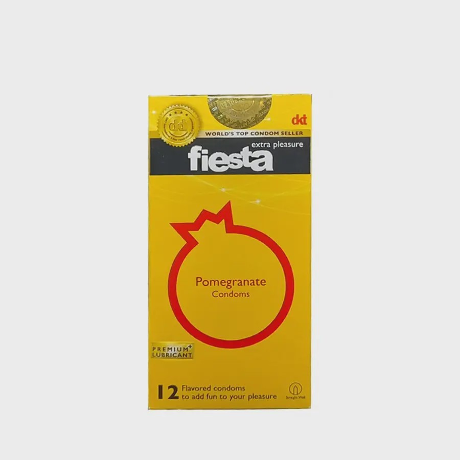 کاندوم انار فیستا تنگ کننده واژن 12 عددی fiesta pomegranate condom 12 pcs