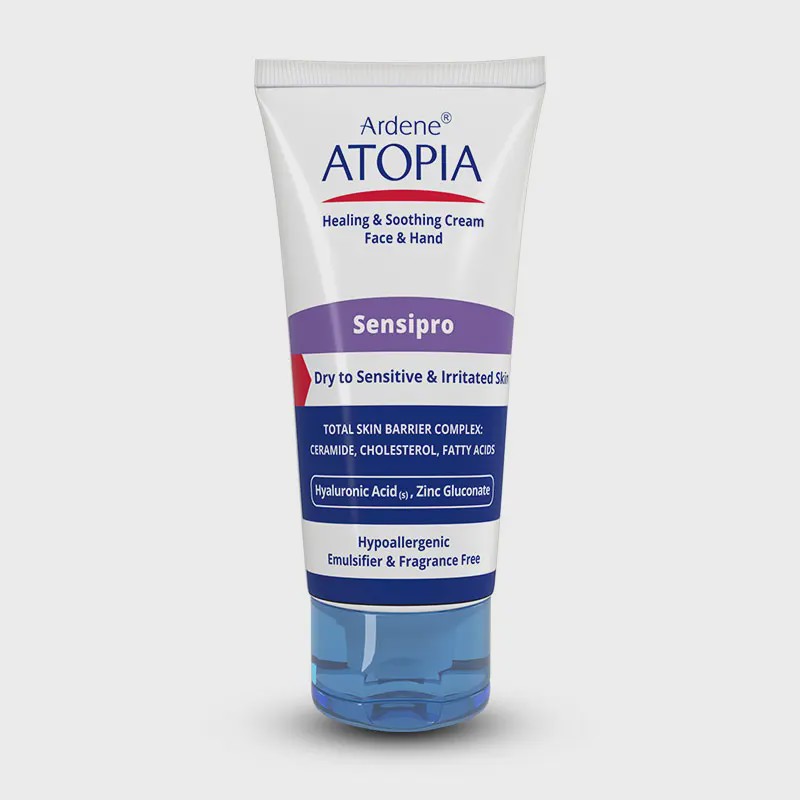 کرم مرطوب کننده و التیام بخش دست و صورت سنسیپرو آردن آتوپیا  Sensipro Healing  Soothing Cream Face  Hand Ardene Atopia