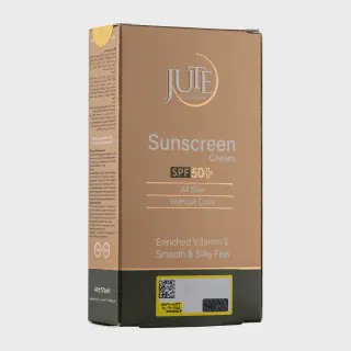 کرم ضد آفتاب بی رنگ ژوت با SPF50 مناسب انواع پوست حجم 40 میلی لیتر Jute Spf50 Sunscreen Cream For All Skin Types 40ml