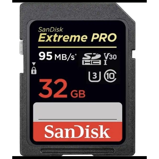 کارت حافظه SDHC سن دیسک مدل 30 Extreme Pro کلاس 10 استاندارد UHS-I U3 سرعت 633X 95MBps ظرفیت 32 گیگابایت