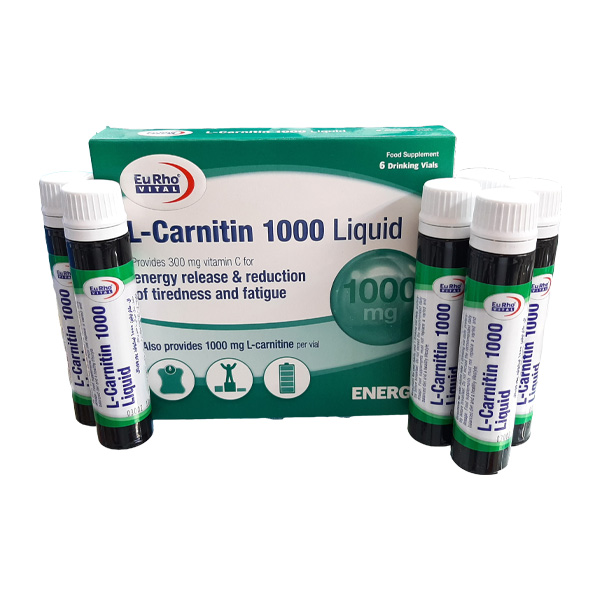 ویال ال کارنیتین 1000 یوروویتال L-Carnitin 1000 mg liquid