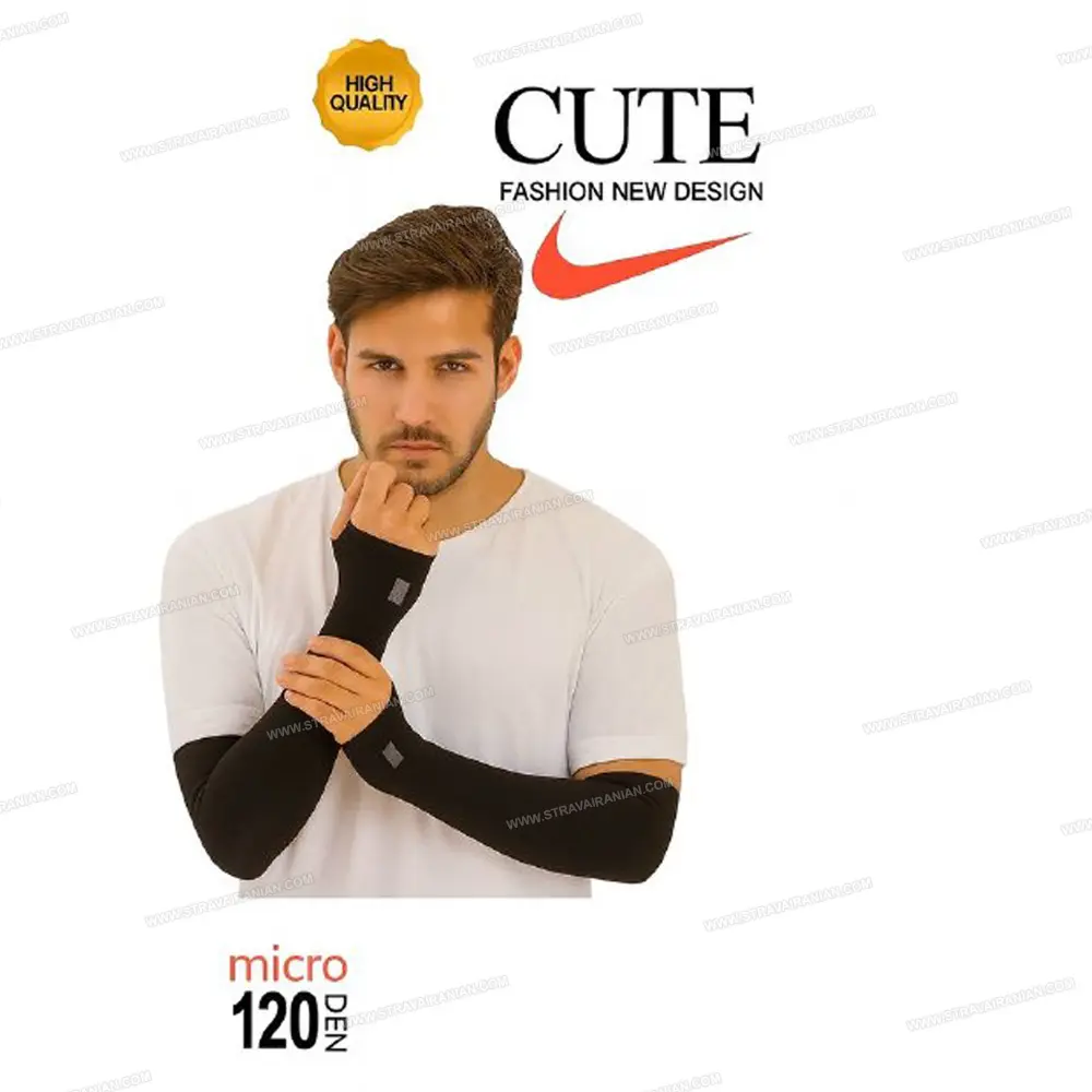 ساق دست ورزشی مردانه و زنانه مدل GS-micro den-255058 بسته دو عددی