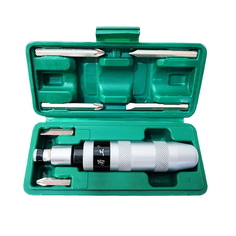 پیچ گوشتی ضربه خور مدل Ss1234 بسته 7 عددی