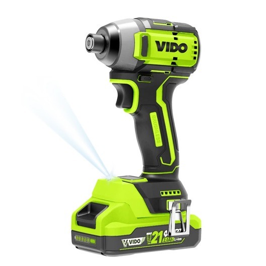 پیچگوشتی ضربه ای ایمپکت شارژی براشلس ویدو (VIDO) 21 ولت کد WD 040410210