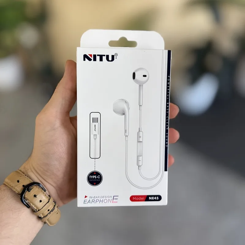 هندزفری تایپسی سیم دار نیتو NITU NE45