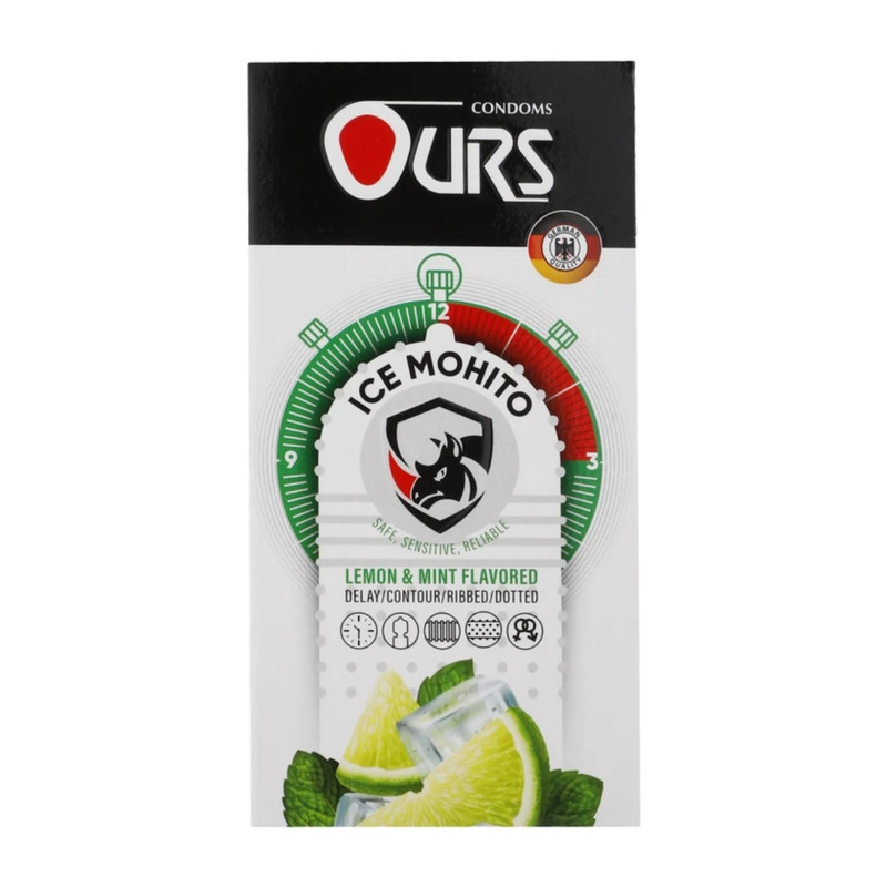 کاندوم تاخیری اورز مدل ICE MOHITO بسته 12 عددی به همراه کاندوم خاردار اورز مدل HERO بسته 12 عددی