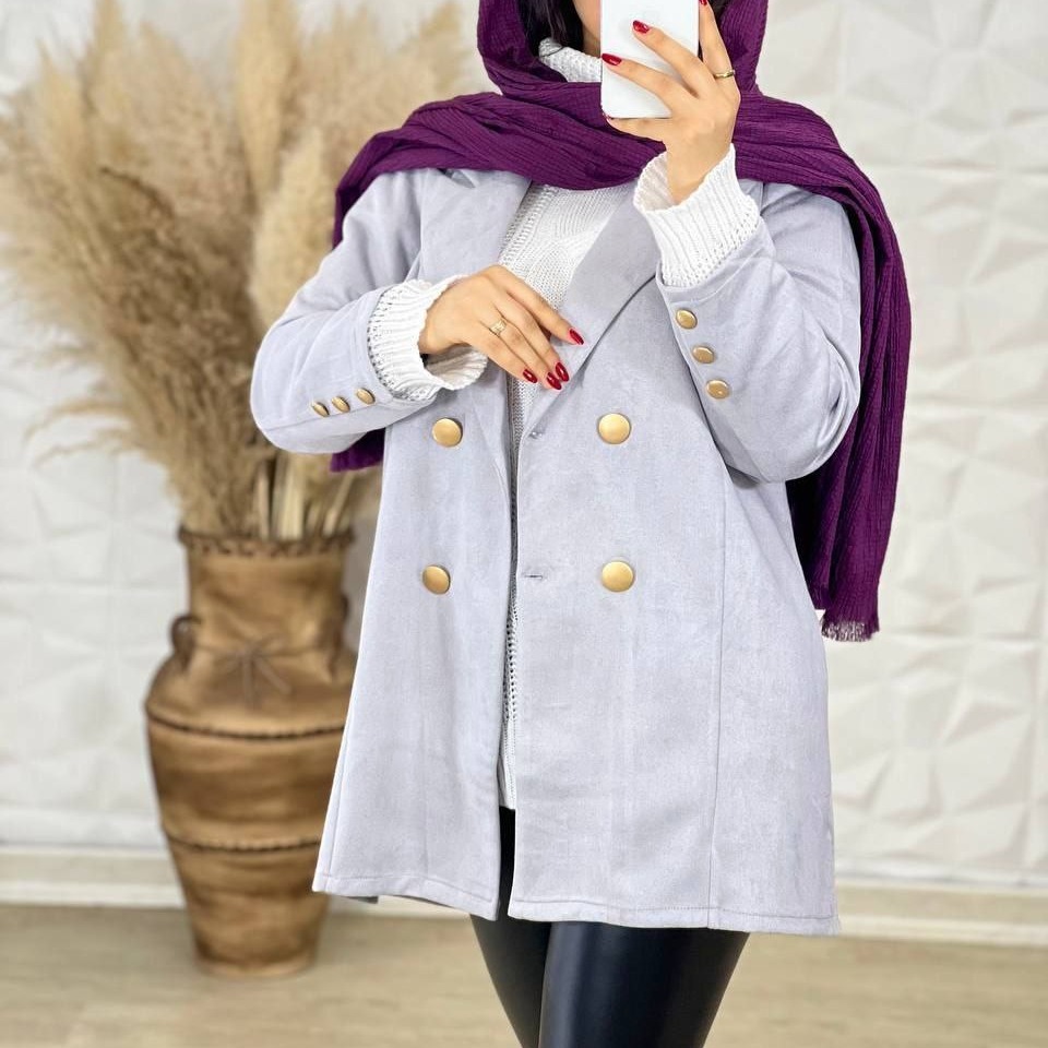 مانتو کتی پاییزه مدل نیلوفر 