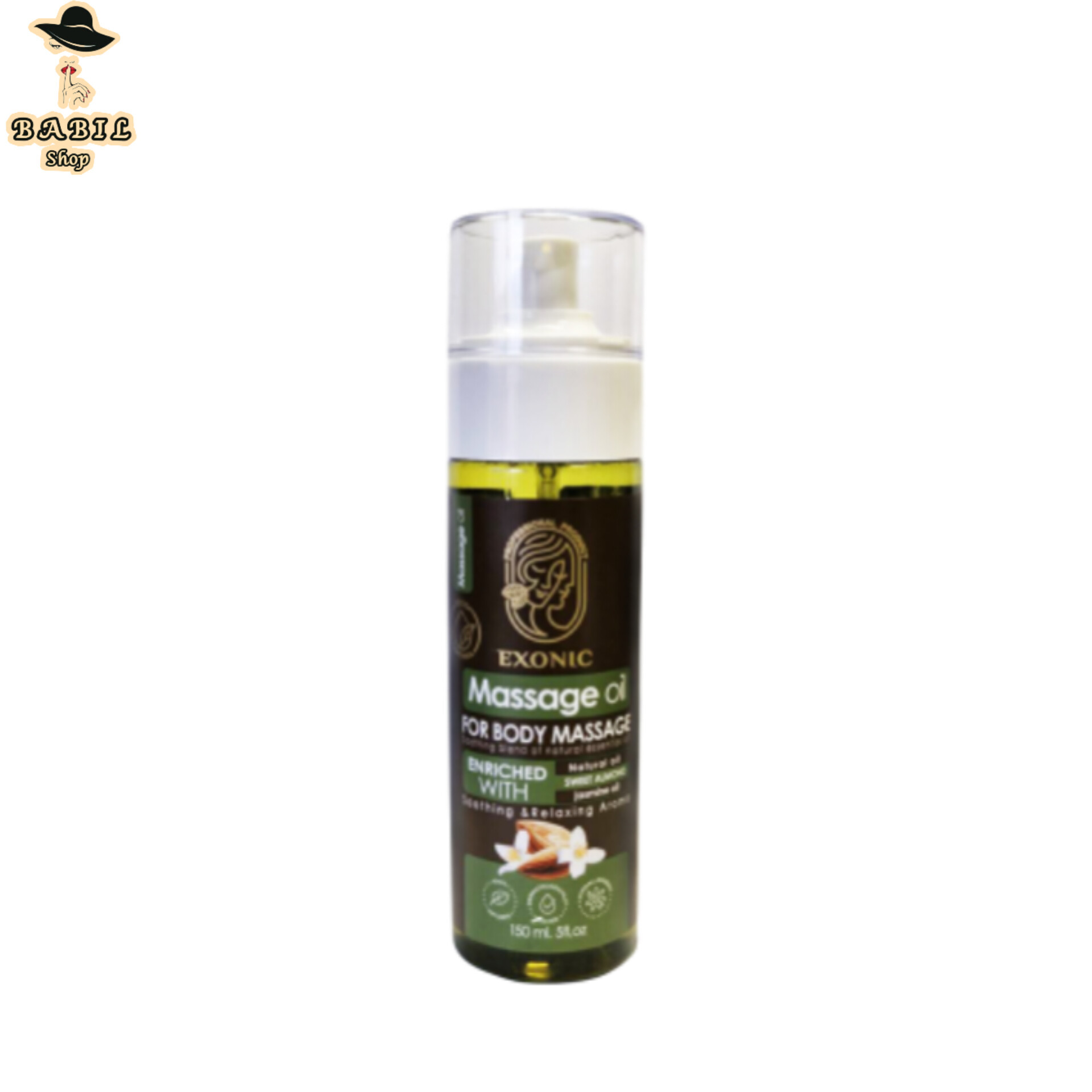 اصل روغن ماساژ بدن اکسونیک حاوی روغن بادام شیرین و روغن یاس