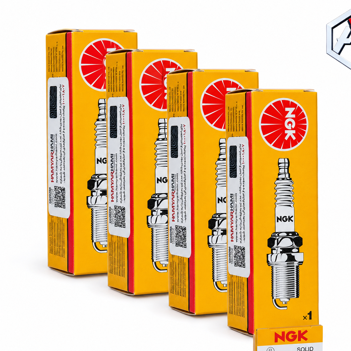 شمع موتور NGK مدل BKR7E کد 6097 دست 4 عددی مناسب دنا پلاس توربو و ریرا توربو