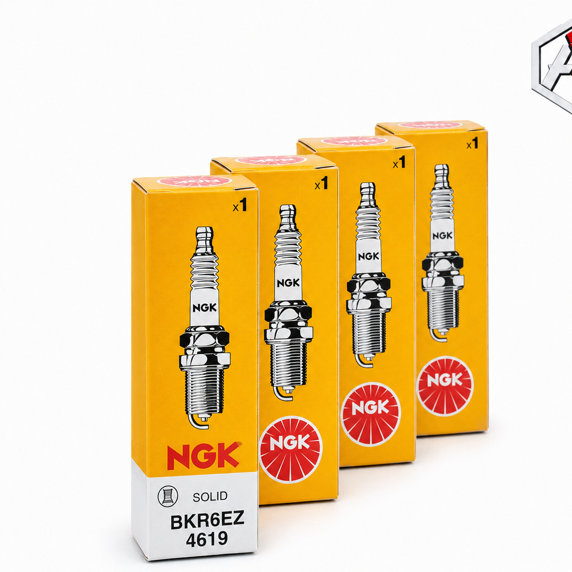 شمع موتور NGK مدل BKR6EZ کد 4619 دست 4 عددی مناسب پژو 405، پارس، سمند و دنا EF7