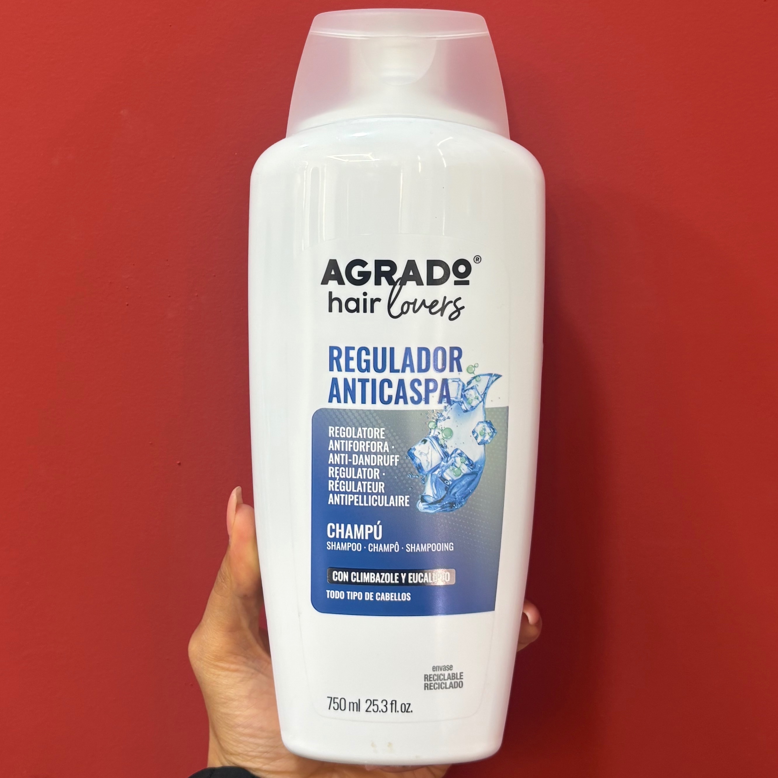 شامپو ضد شوره آگرادو Agrado Hair Lovers حاوی کلیمبازول و اکالیپتوس