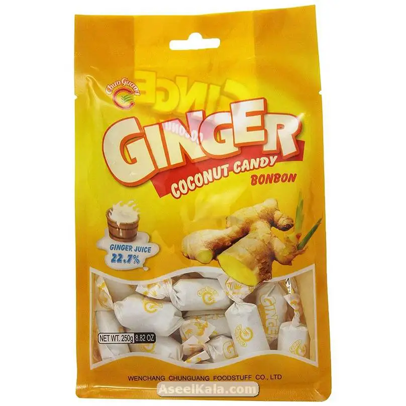 آبنبات زنجبیلی جینجر پاکت زرد 250 گرمی – GINGER