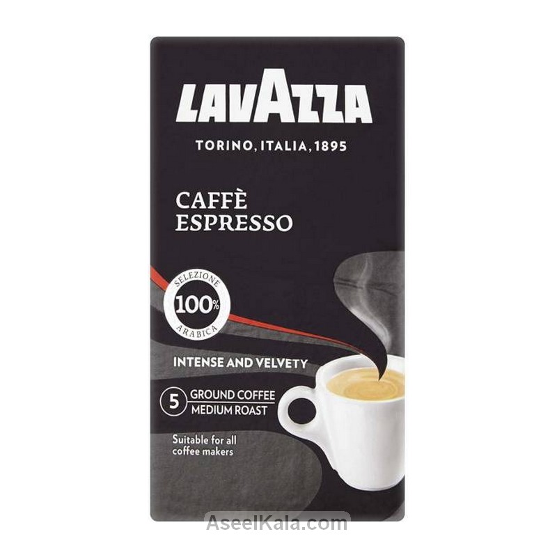 قهوه لاوازا اسپرسو 100% عربیکا آسیاب شده 250 گرمی - Lavazza