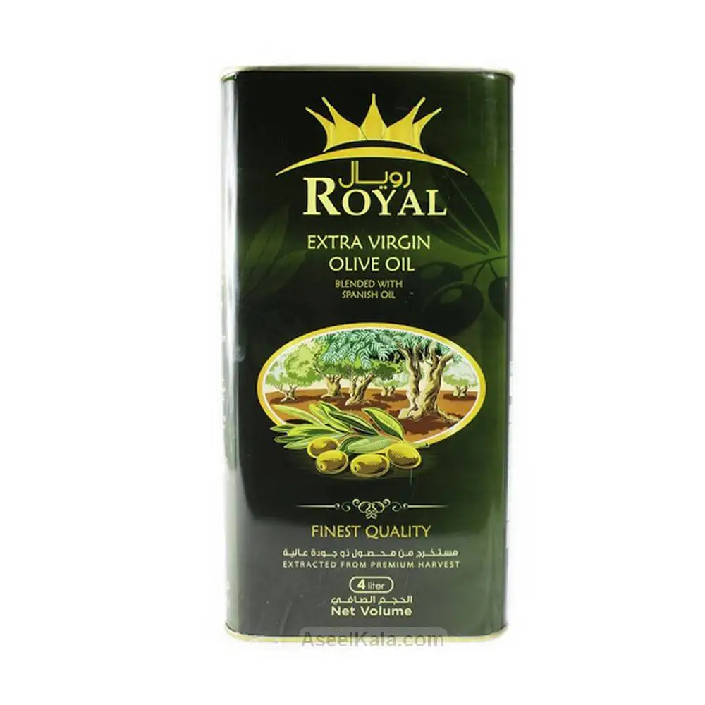روغن زیتون رویال قوطی فلزی 4 لیتری - Royal