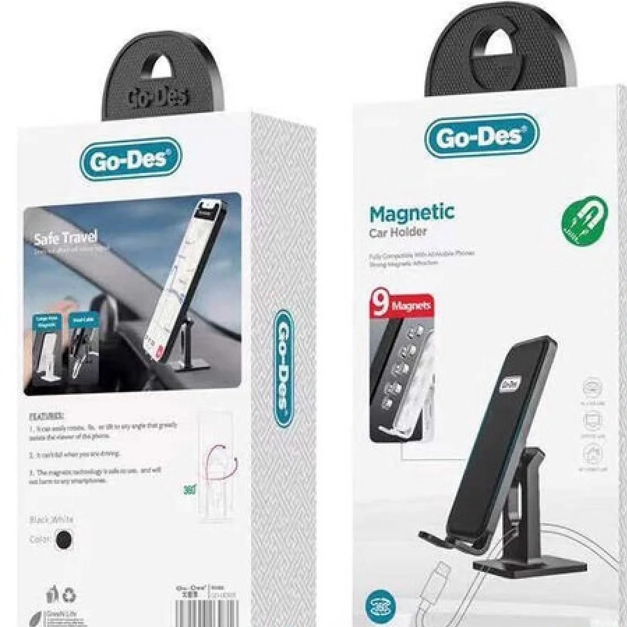 هولدر مغناطیسی گوشی GO-DES GD-HD701 پایه مقاوم با چرخش کامل و ضد لغزش