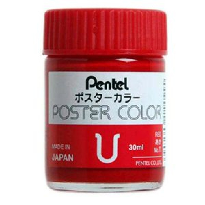 گواش 6 رنگ پنتل مدل Pentel Poster Colors ساخت تایوان