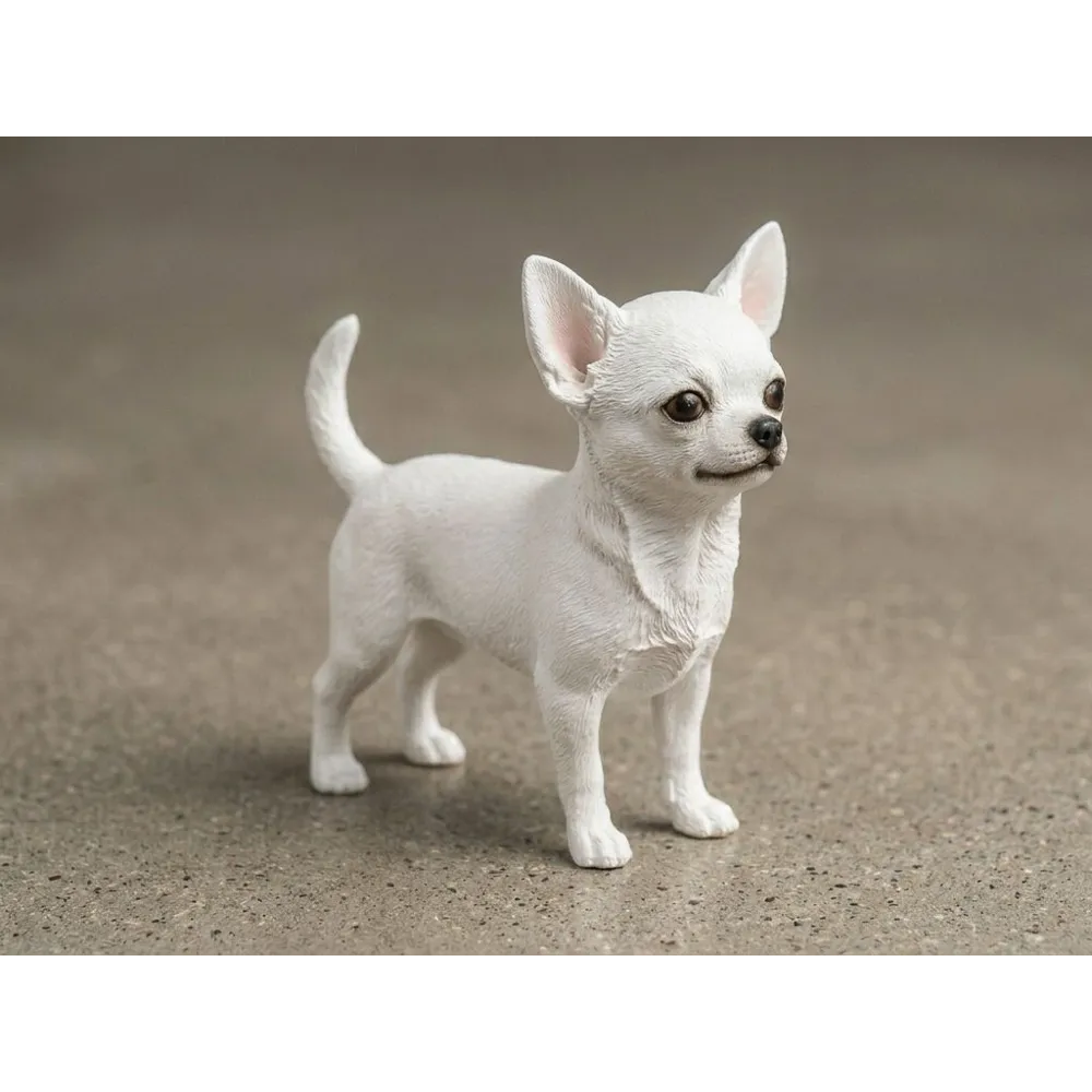 مجسمه مینیاتوری سگ چیواوا واقعگرایانه Chihuahua Pocket Dog