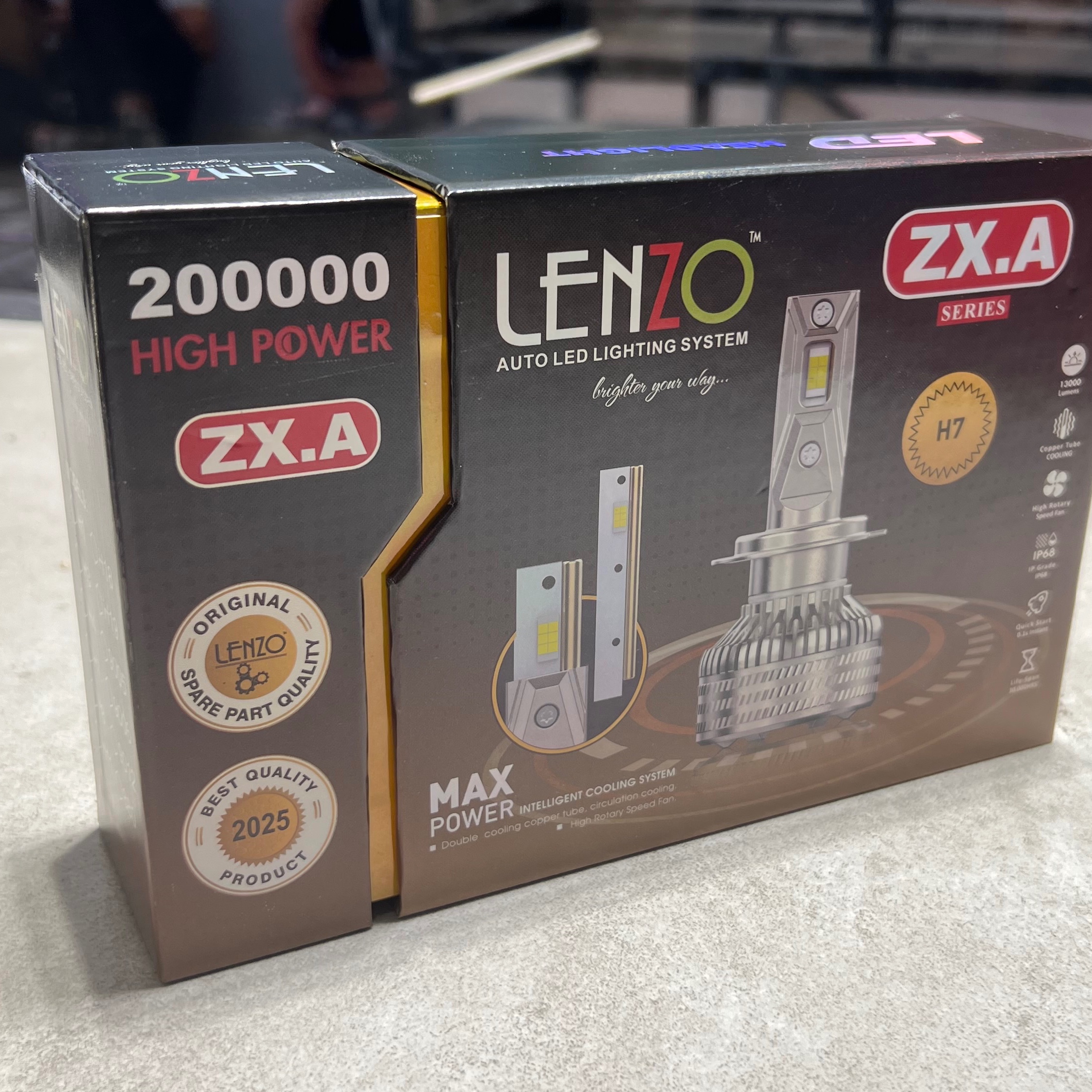 هدلایت لنزو zx.a 1سال گارانتی