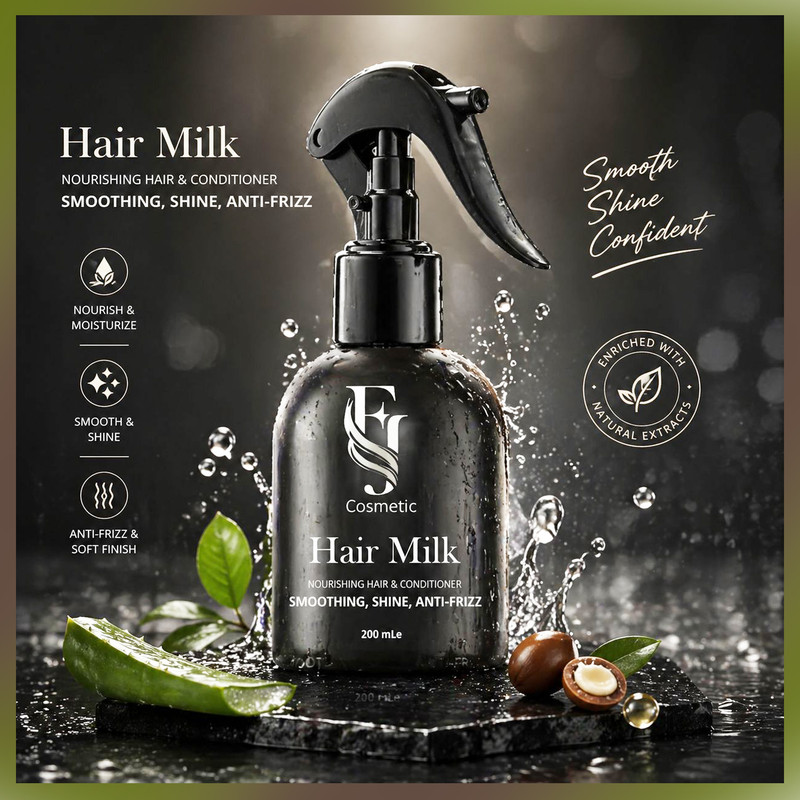اسپری صاف کننده و ضد وز مو افجه مدل HAIR MILK04 حجم 200 میلی لیتر مجموعه 4 عددی