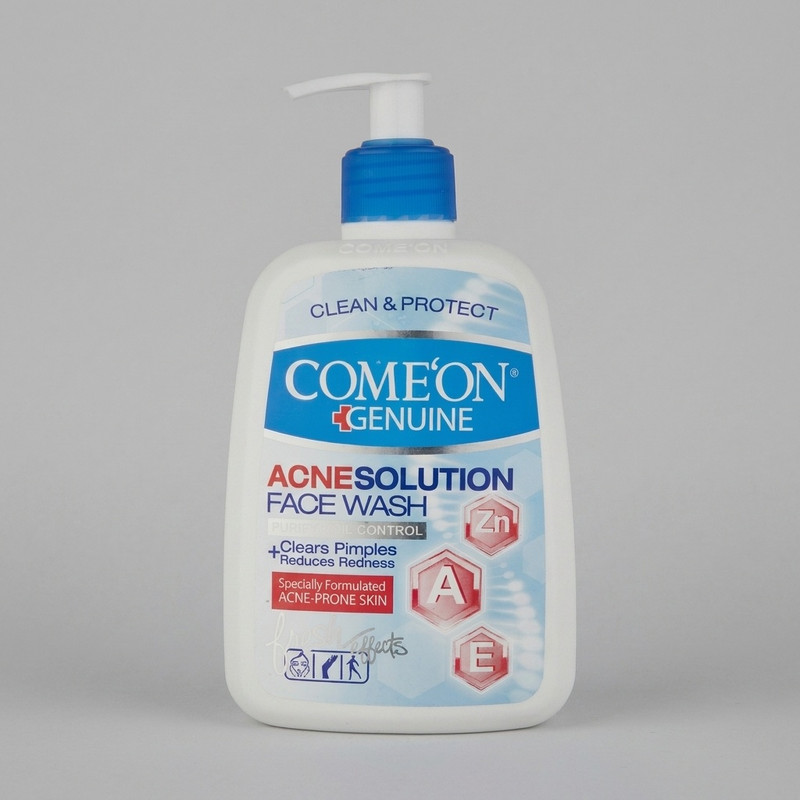 ژل شستوشوی صورت کامان مدل Acne Solution حجم 500 میلیلیتر