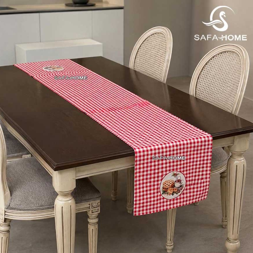 رومیزی رانر مدل چهارخانه سایز 180