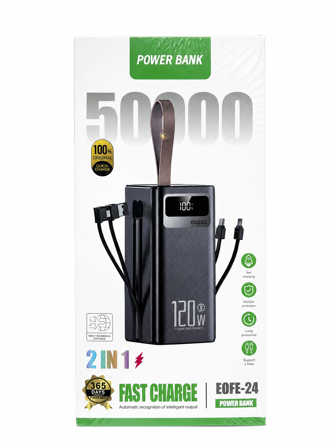 پاوربانک EOFE-24 ظرفیت 50000 میلیآمپر