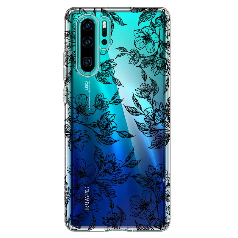 کاور مگافون طرح گل مدل C50-B مناسب برای گوشی موبایل هوآوی P30 Pro