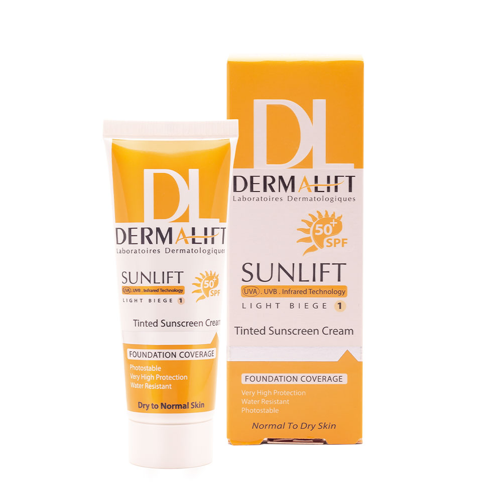 کرم ضد آفتاب درمالیفت مدل SPF50 پوست خشک 1 حجم 40 میلی لیتر