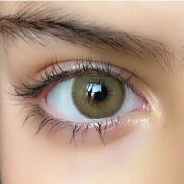 لنز چشم رنگی سبز زیتونی دور محو کد 5993