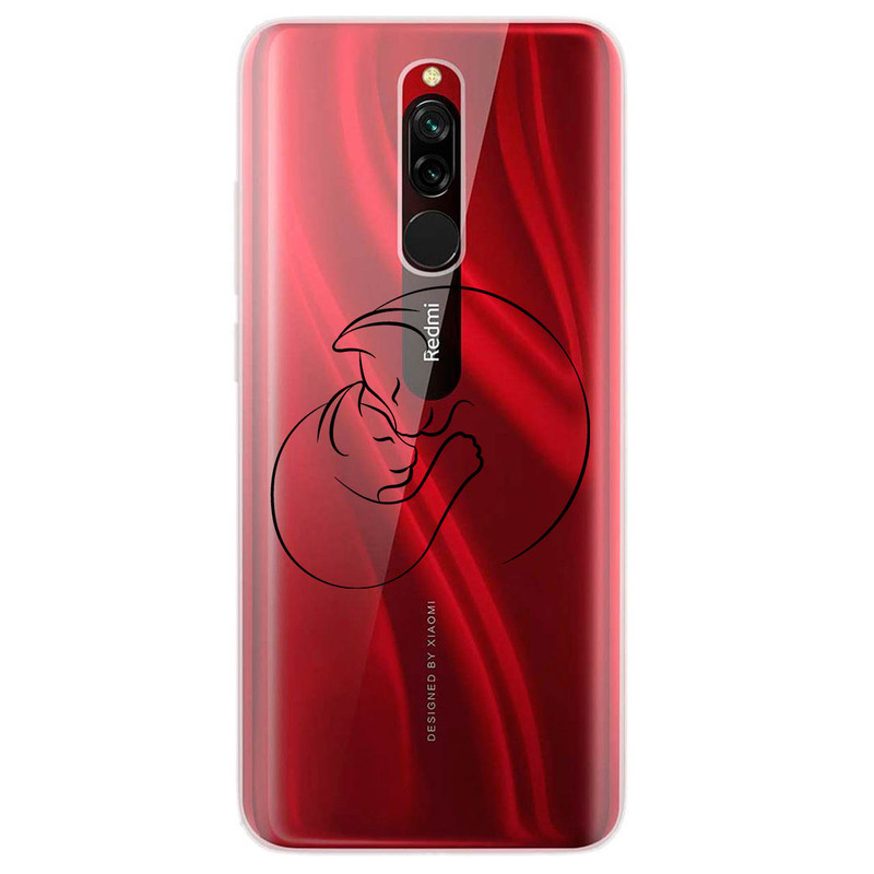کاور مگافون طرح گربه مدل C61-B مناسب برای گوشی موبایل شیائومی Redmi 8