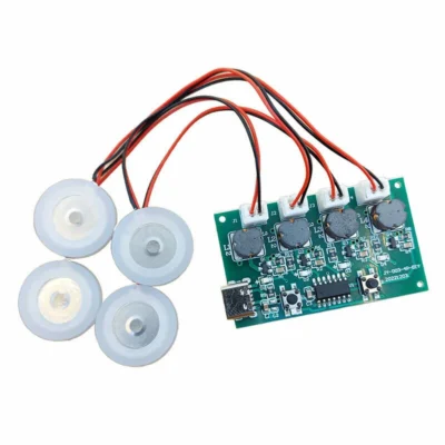 ماژول تولید بخار سرد 4 تایی با ورودی Type-C به همراه پیزو و پایه نگهدارنده JY-003-4 مدل 1
