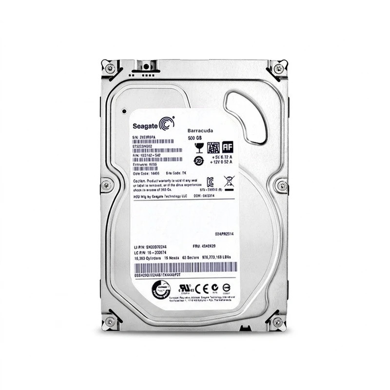 هارددیسک اینترنال سیگیت مدل st3500414cs ظرفیت 500 گیگابایت، سرعت چرخش 5400 دور در دقیقه، سایز هد 3.5 اینچی