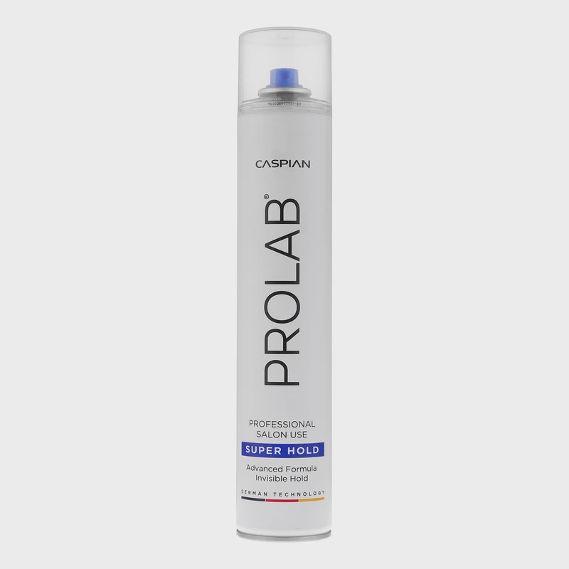 اسپری حالت دهنده مو پرولب کاسپین مدل SUPER HOLD PROLAB حجم 500 میل عمده و تکی