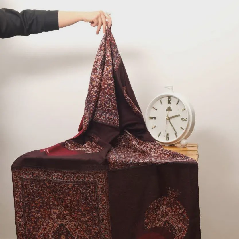 شال موهرمخمل یلدایی کد2622