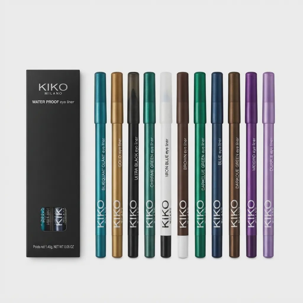 پک مداد چشم شمعی رنگی کیکو میلانو 12 عددی KIKO Milano Colored Eye Pencil Set 12 Colors