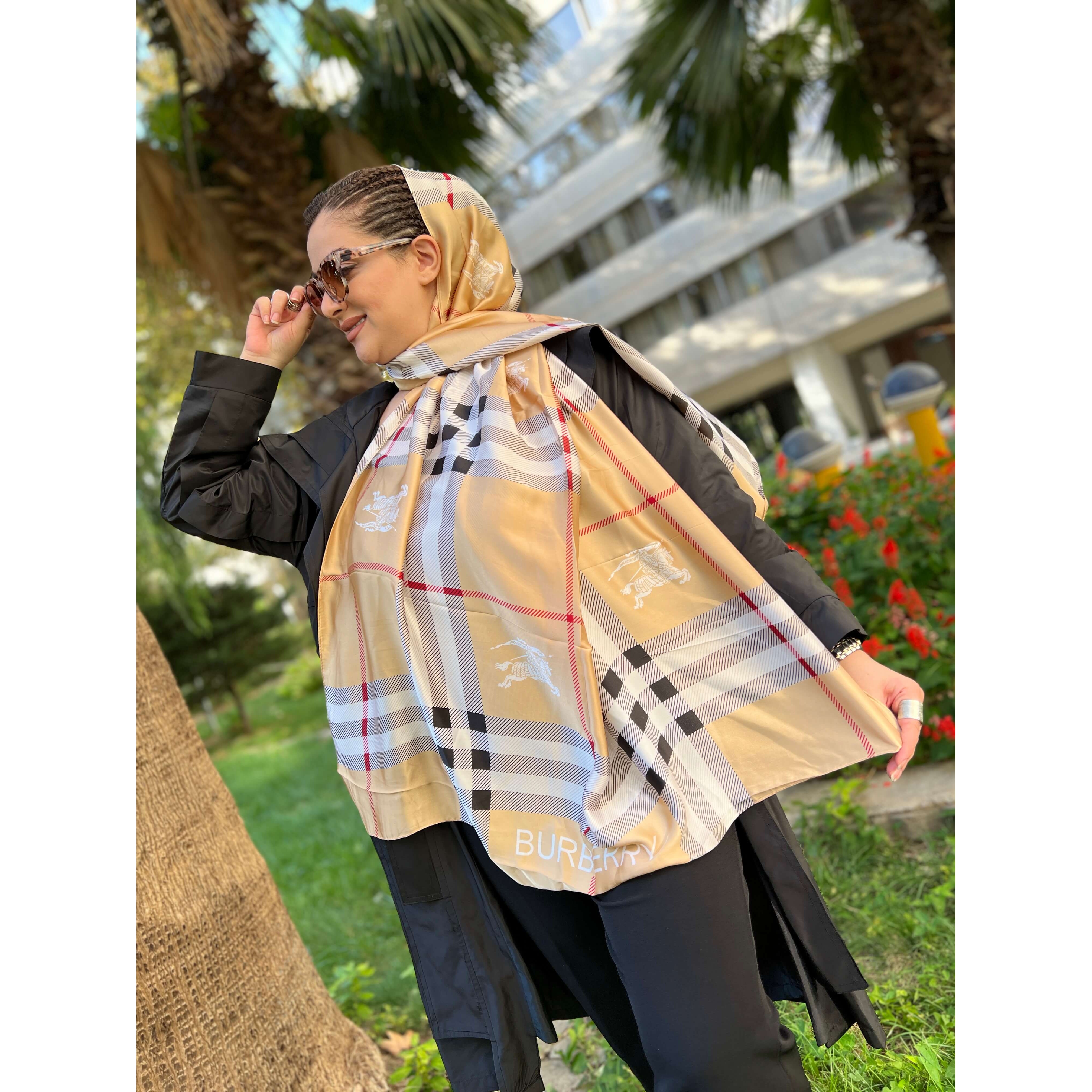 شال ابریشم سیلک باربری مدل 2