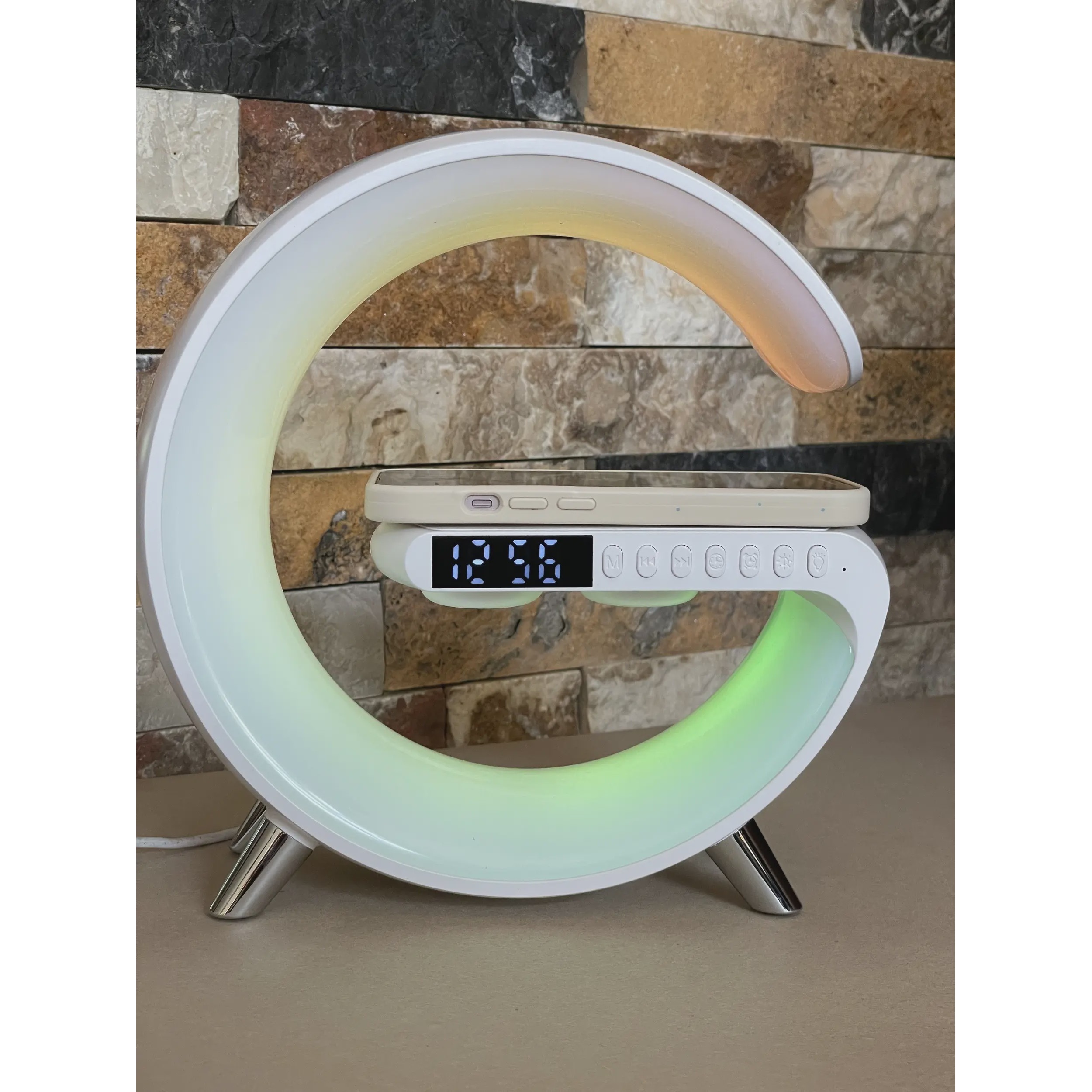 اسپیکر و چراغ خواب رومیزی آلارم دار مدل  Speaker  Night Lamp